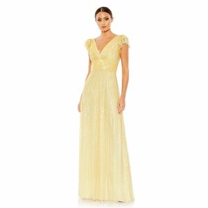 Mac Duggal yellow gown